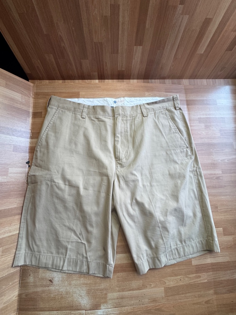 J. Crew khaki chino golf shorts, cotton, size 38